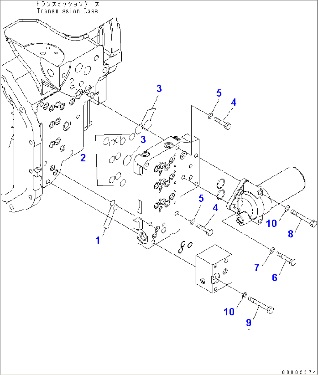 TRANSMISSION (MAIN VALVE L.H.)(4/4)(#90001-)