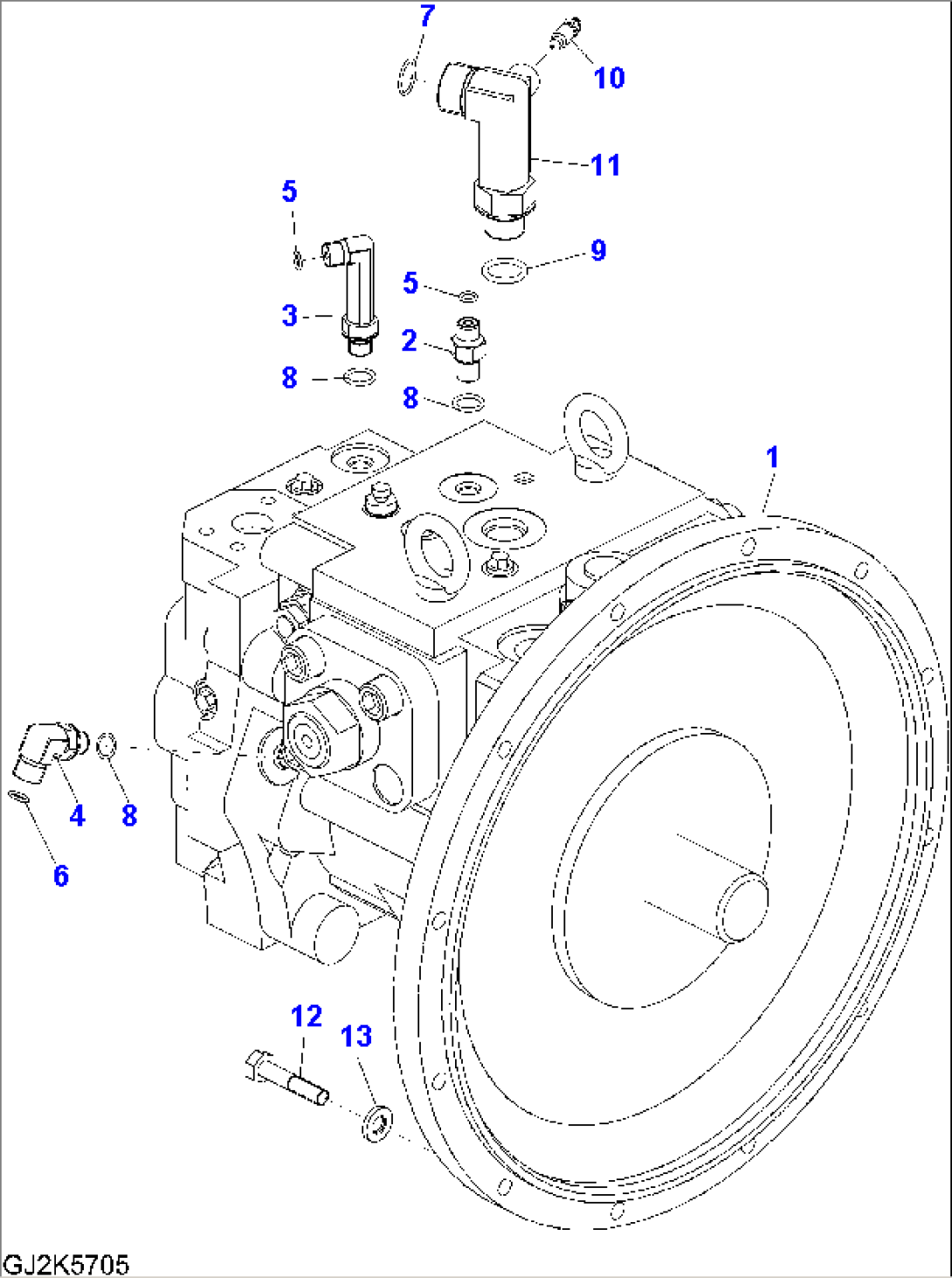 MAIN PUMP AND CONNECTING PARTS