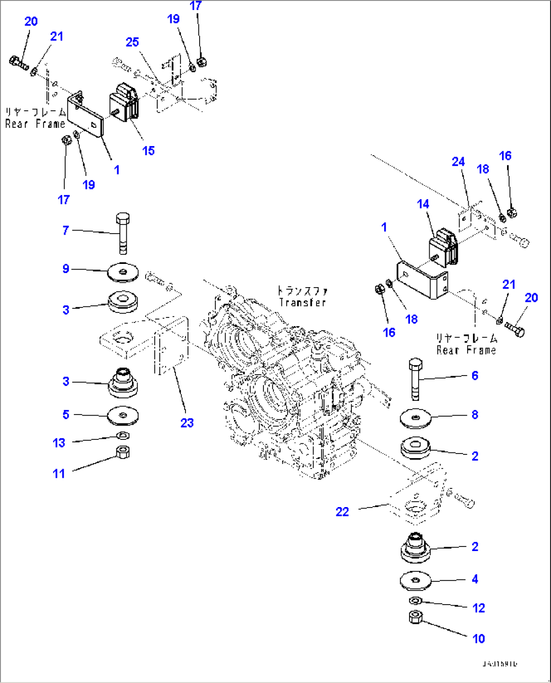 Transfer Case Mounting (#70883-)