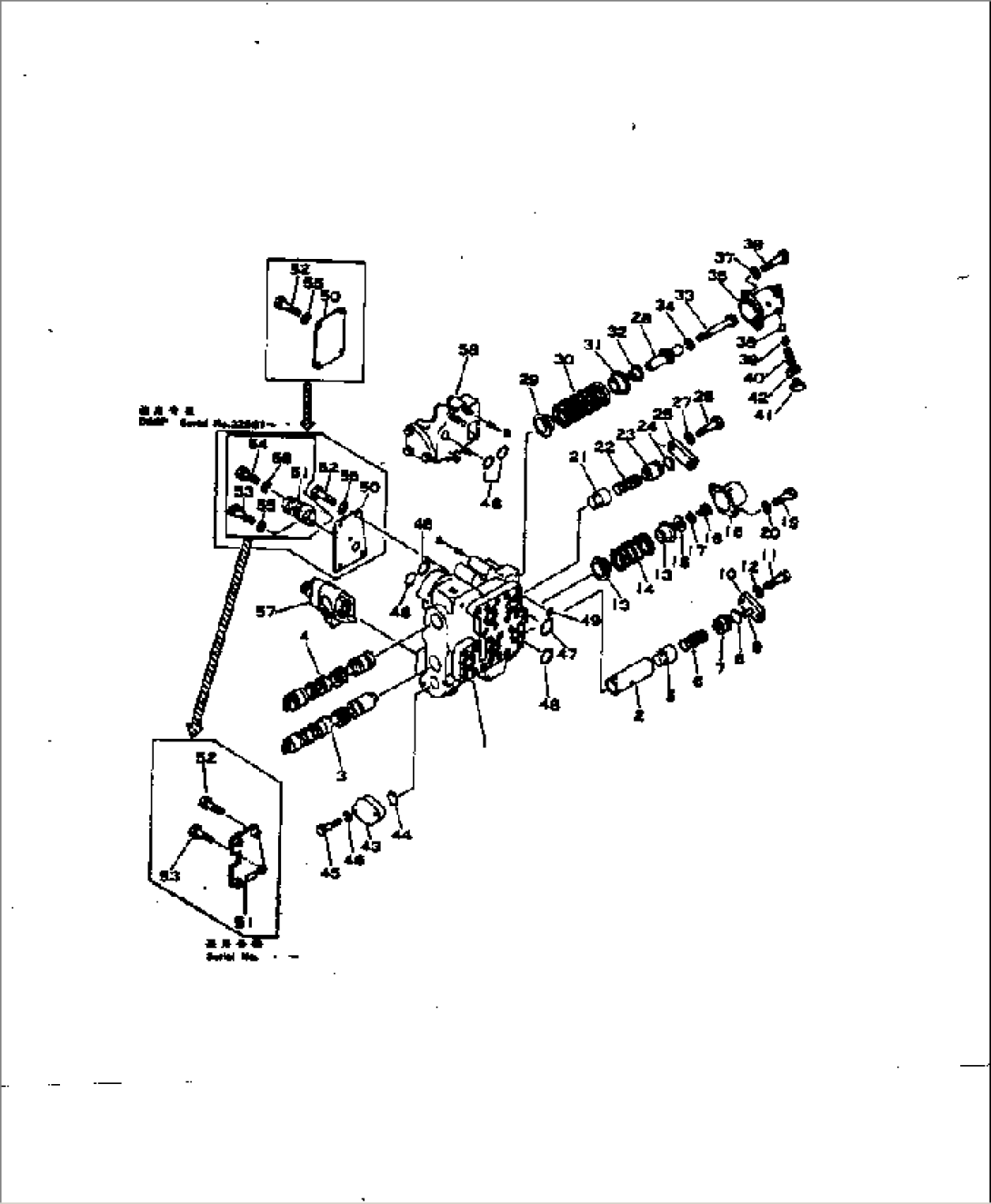 HYDRAULIC CONTROL VALVE (FOR STRAIGHT TILT DOZER) (1/2)