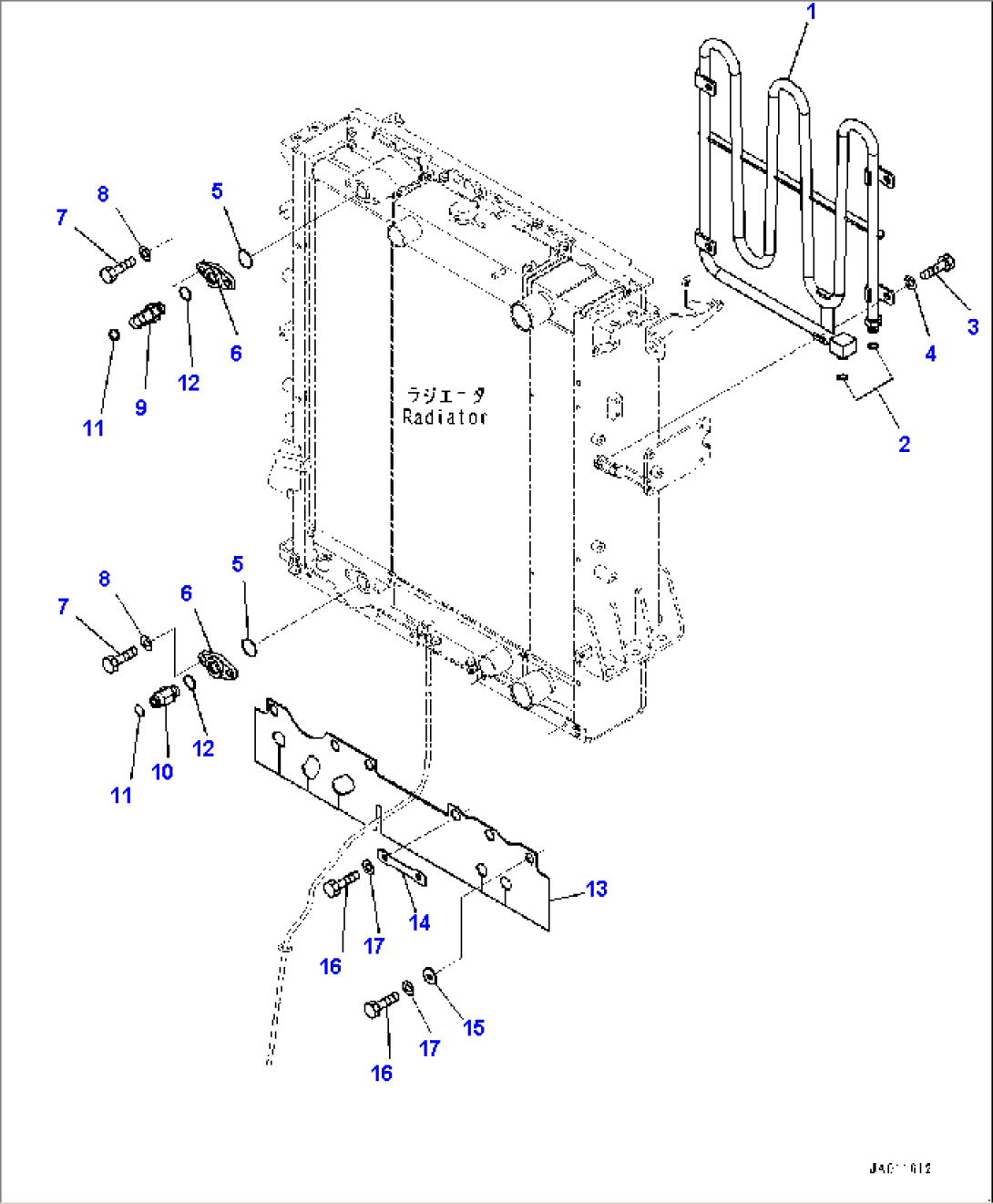 Radiator, Pipe Cooler (#80001-)
