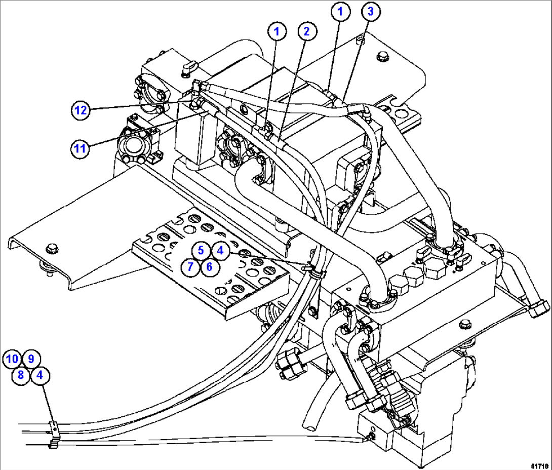 PUMP MODULE - HOIST PILOT PIPING