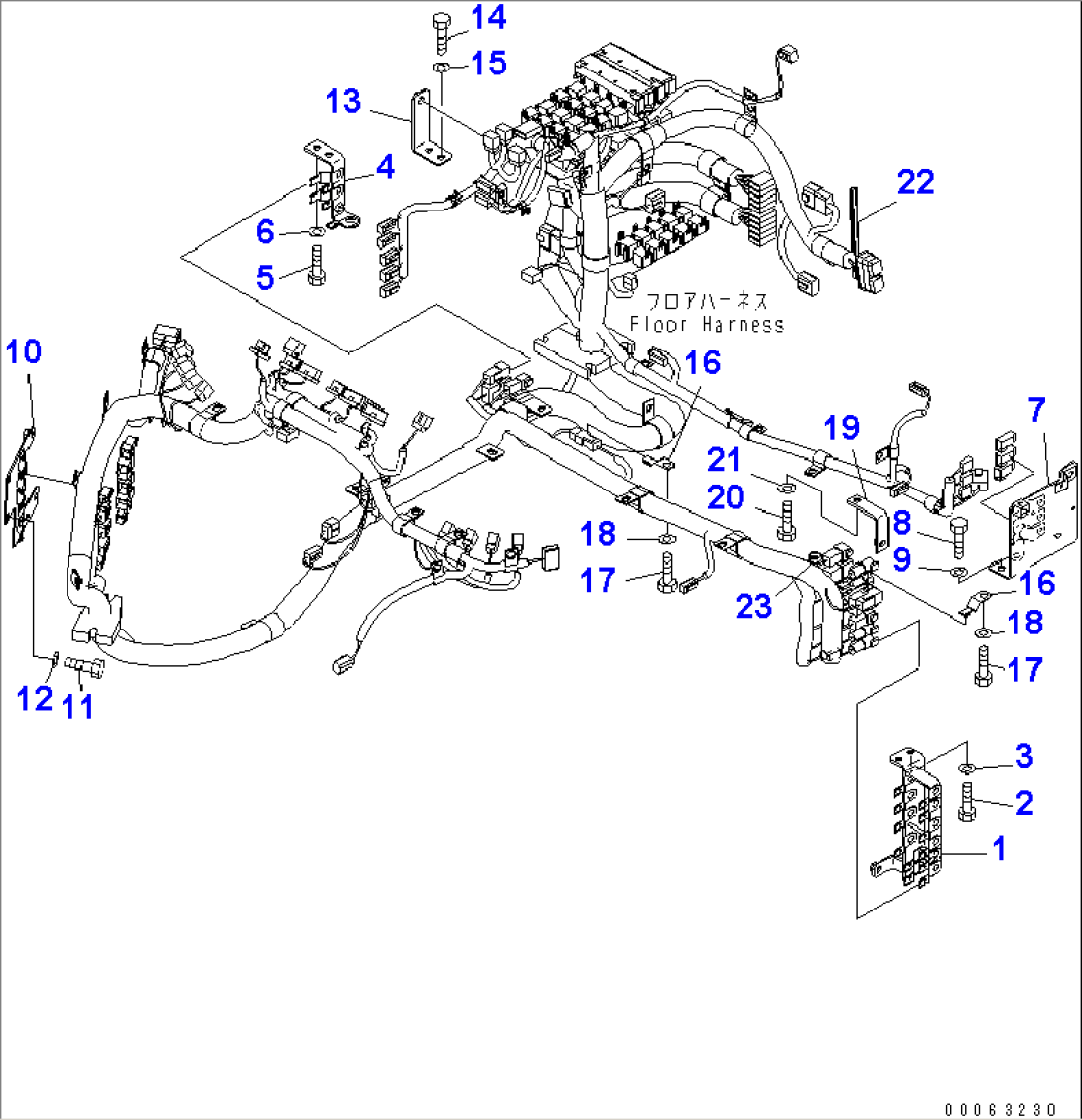 FLOOR (FLOOR HARNESS) (2/3)