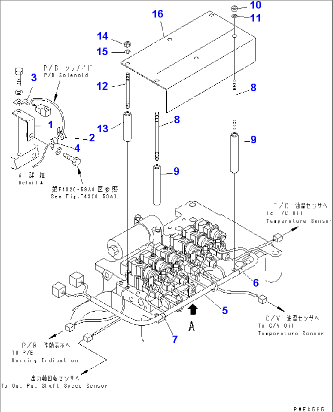 TRANSMISSION CONTROL VALVE (3/3) (HARNESS AND COVER)