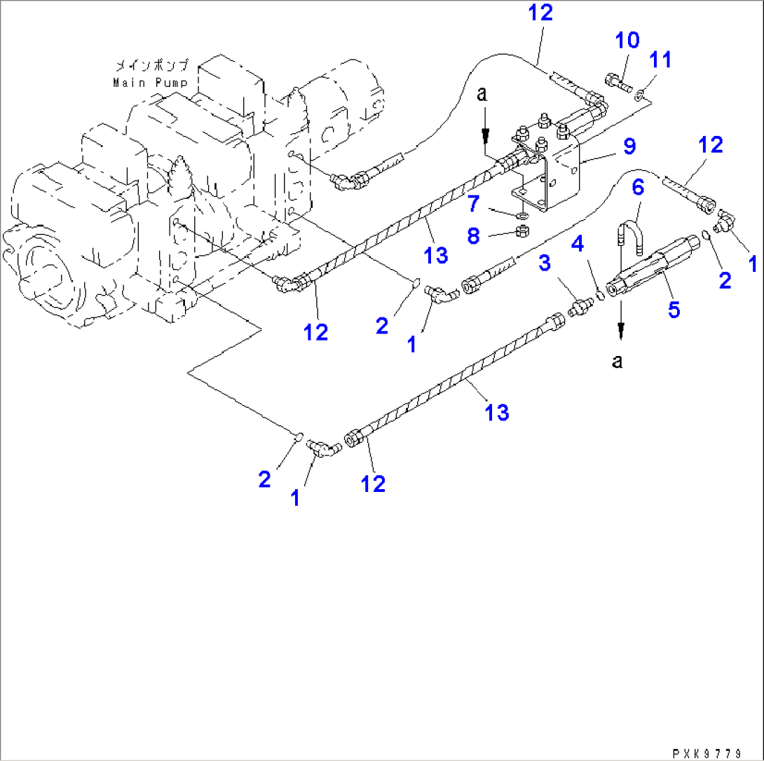TRAVEL LINE (JUNCTION VALVE)(#2012-)