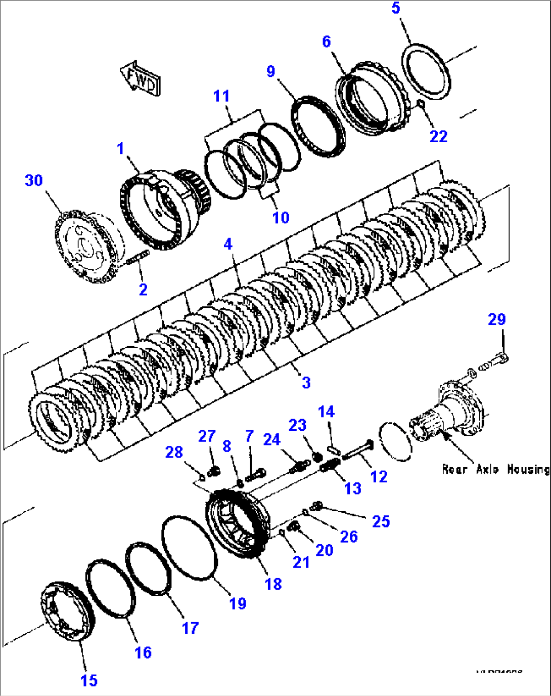 F4500-01A1 REAR AXLE (WITH LIMITED-SLIP DIFFERENTIAL) WHEEL BRAKE