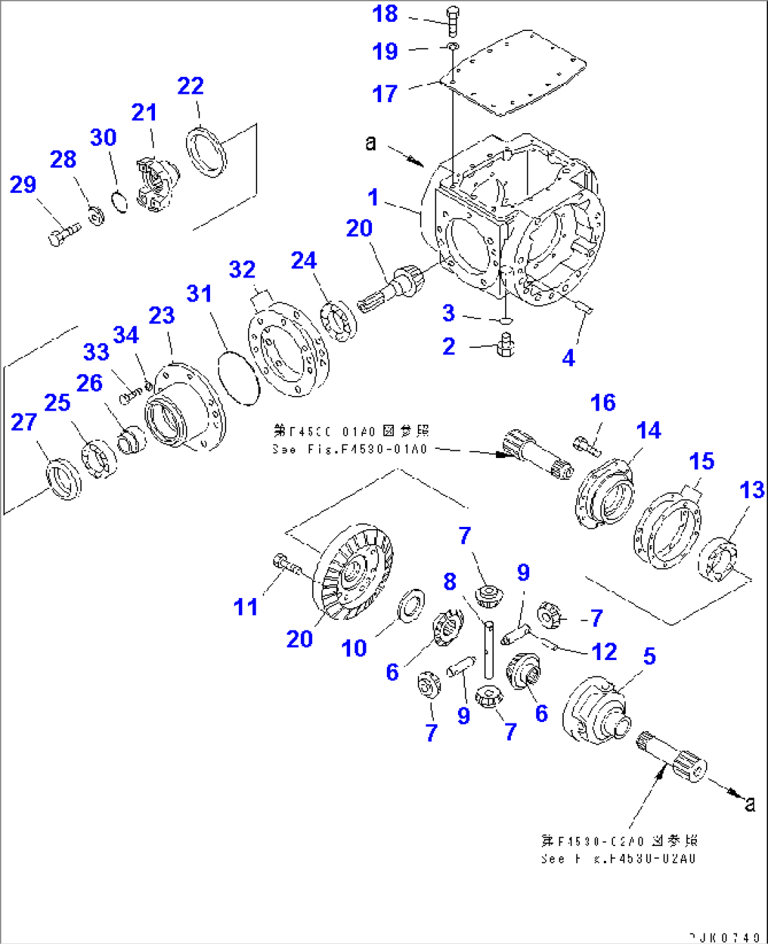 REAR AXLE (DIFFERENTIAL)(#15001-)