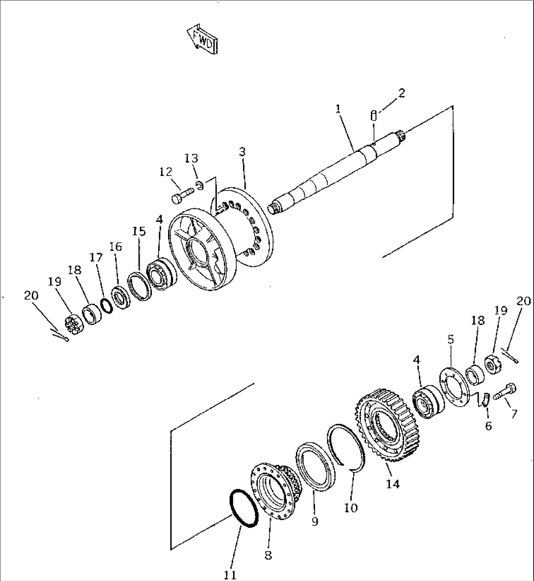 CABLE DRUM (FOR TOWING WINCH)(#35001-)