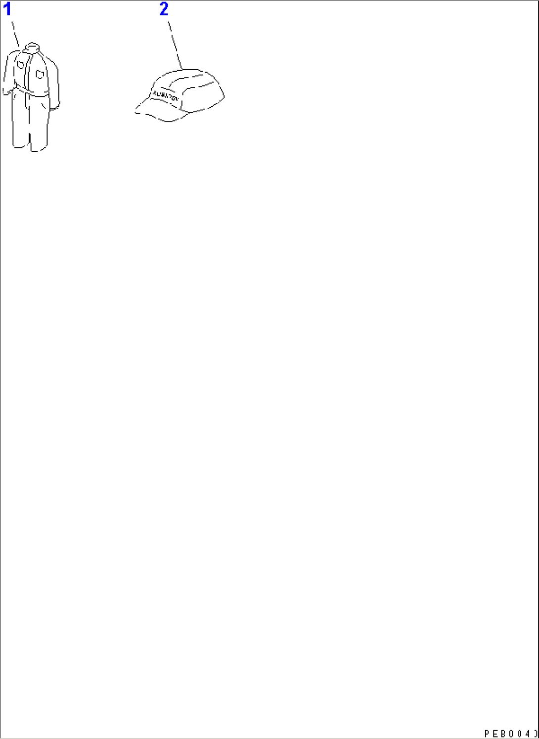 CAP AND OVERALL(#310001-)