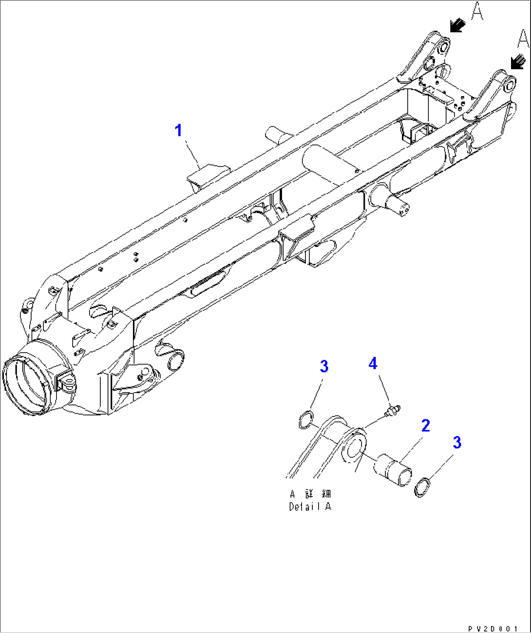 REAR FRAME (FOR TAIL GATE)(#1001-1052)
