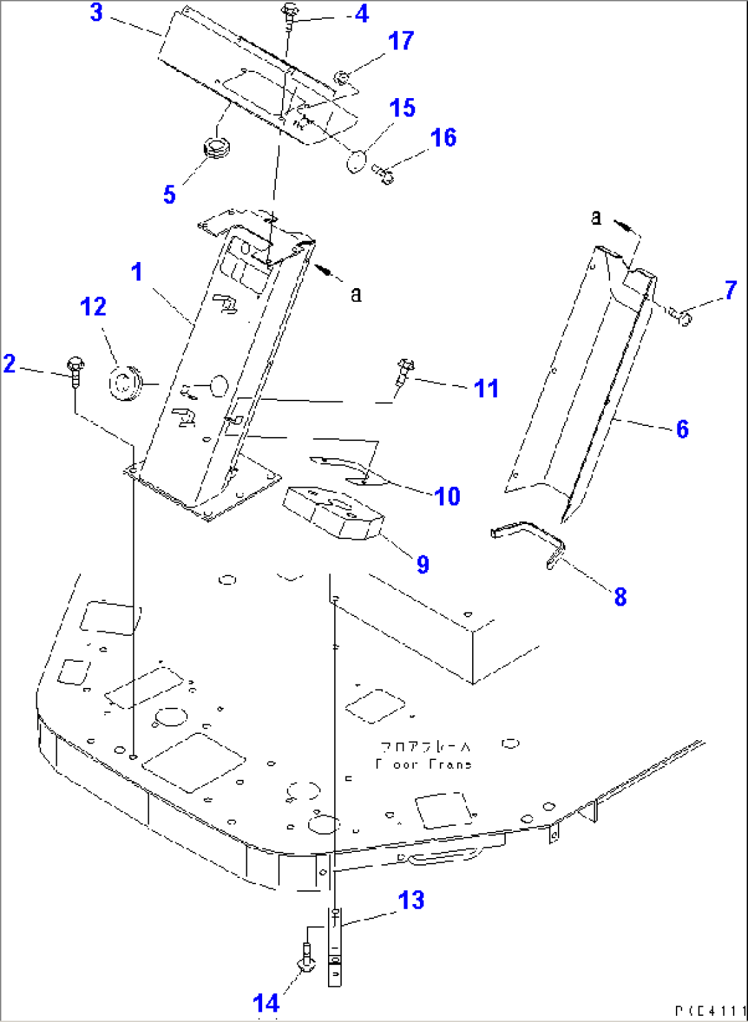 FLOOR (DASHBOARD) (WITHOUT CAB)(#10001-11122)