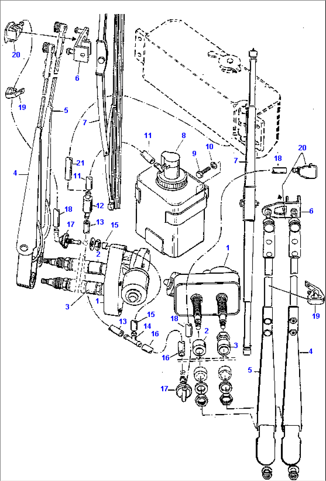 WINDSHIELD-WIPER - WASHER SYSTEM, REAR