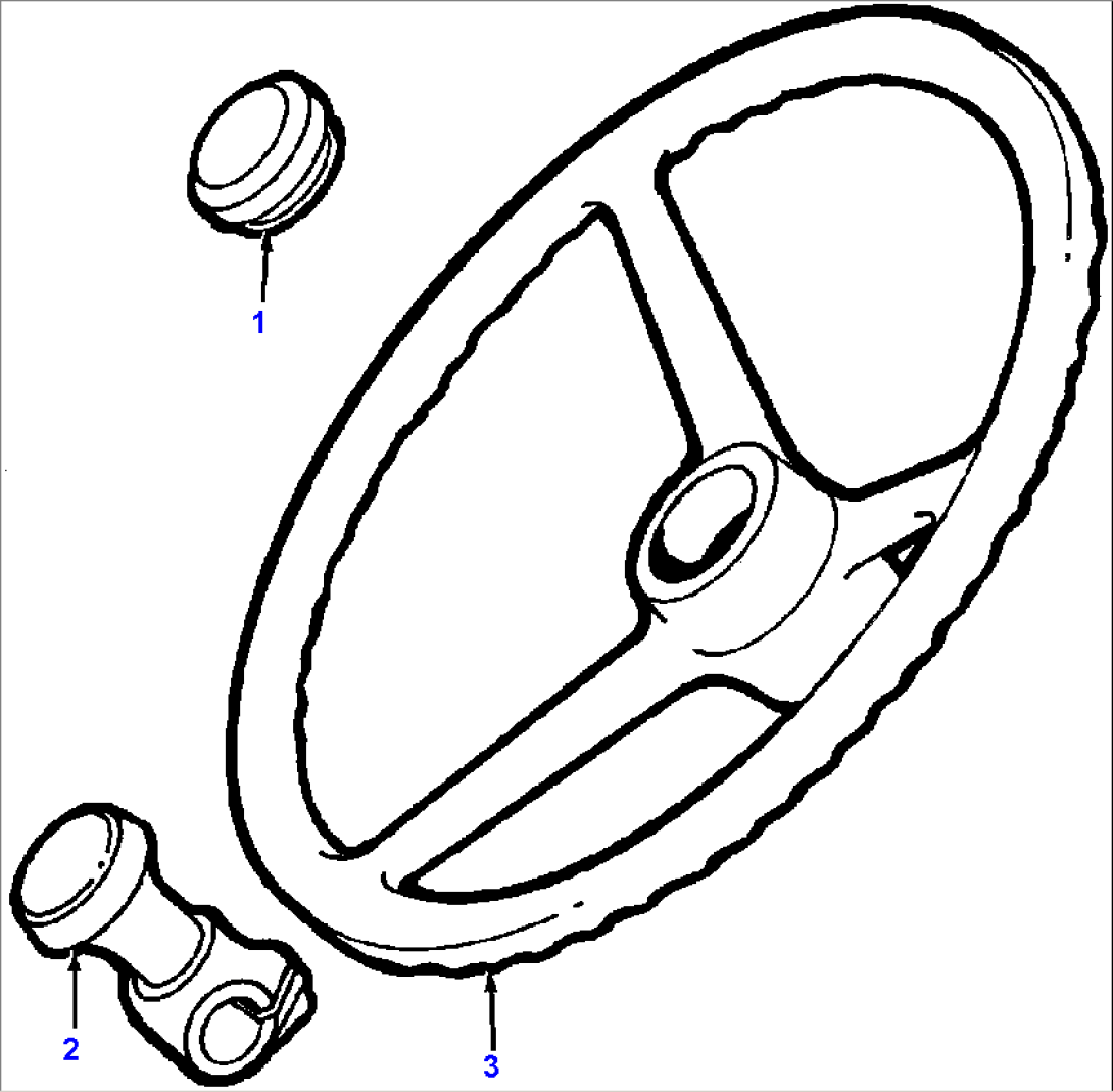 STEERING WHEEL PLASTIC - 15 3/4 INCH OUTSIDE DIAMETER