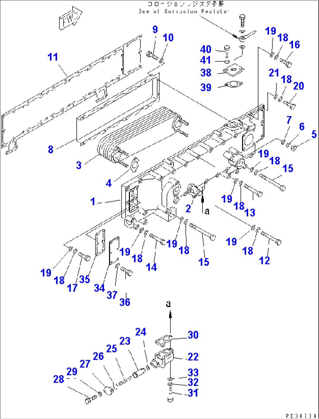 OIL COOLER(#18760-19328)