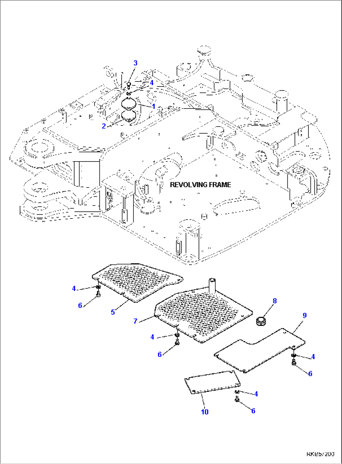 REVOLVING FRAME UNDER COVERS