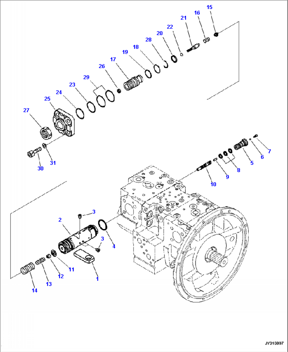 H0210-002008 MAIN PISTON PUMP INNER PARTS (8/12)