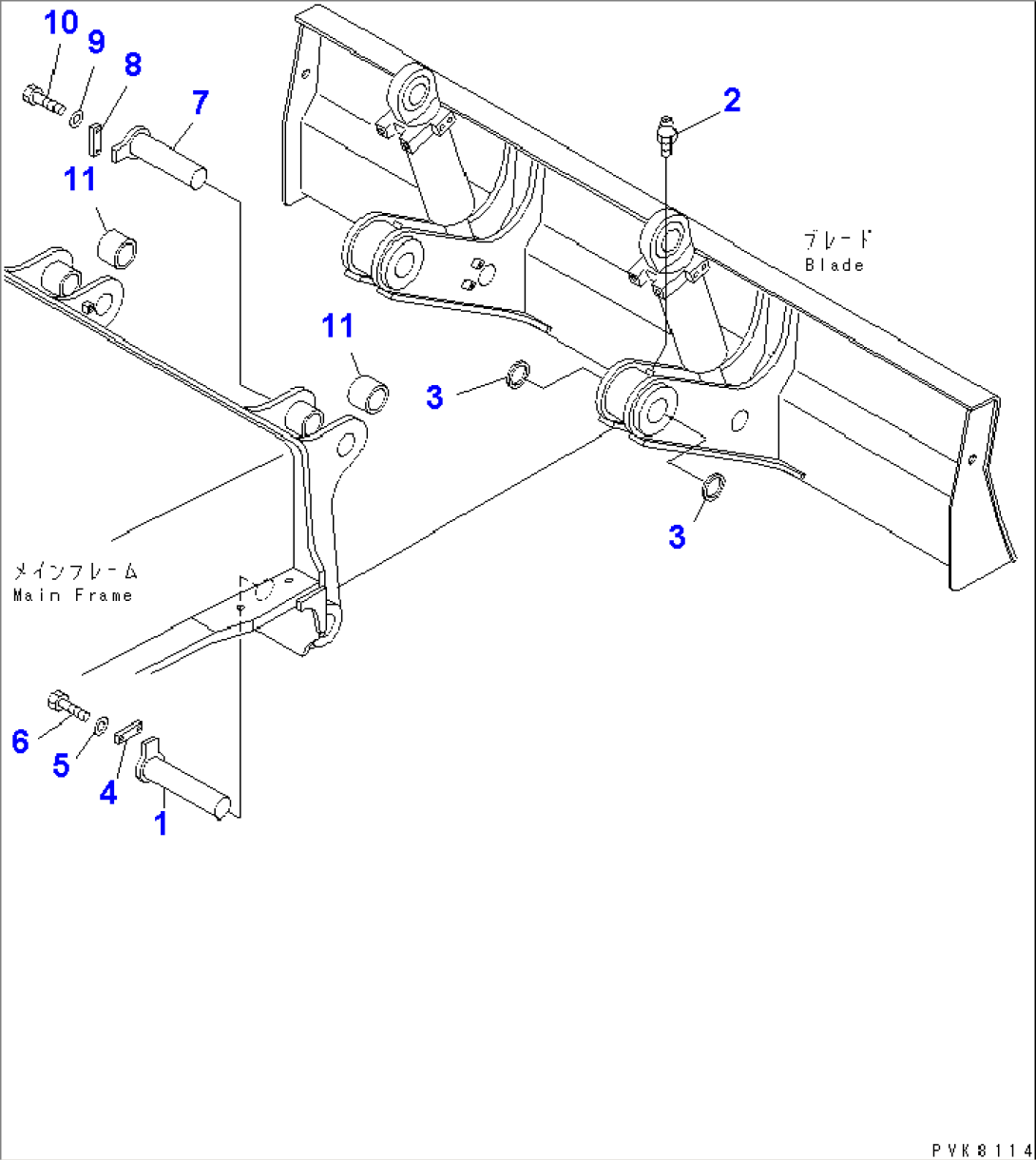 MOUNT PIN (FOR REAR DOZER)