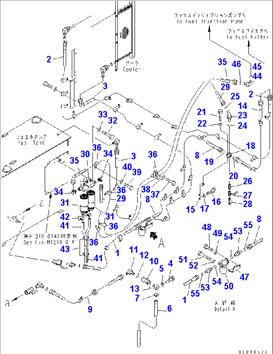 FUEL LINE (WITH ADDITIONAL FUEL FILTER) (COLD WEATHER SPEC.)