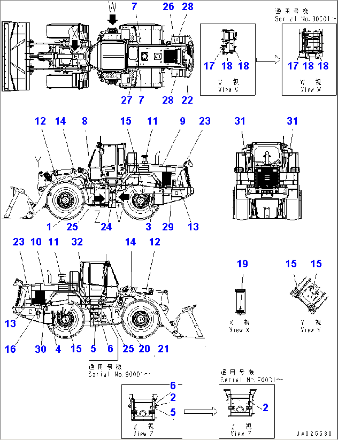 MARKS AND PLATES (ENGLISH) (1/2)(#85001-)