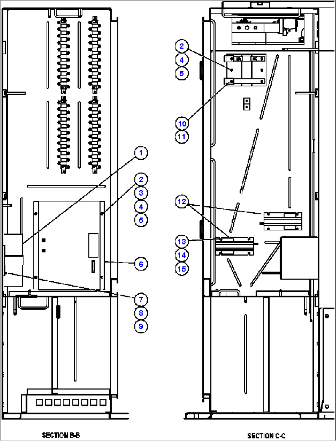 CONTROL CABINET - LEFT SIDE - WALLS (PC1703)