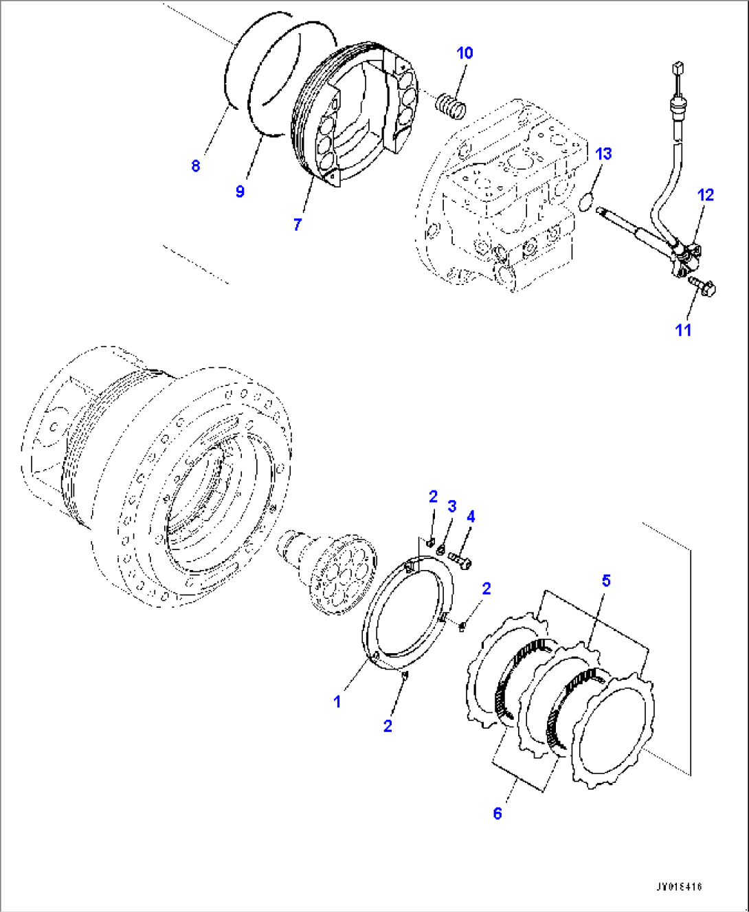 Final Drive, HST Motor, L.H. (4/4) (#30001-)