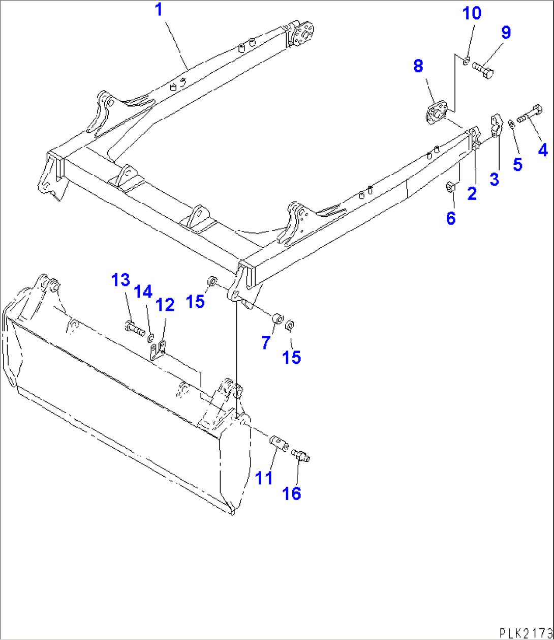 DOZER FRAME (FOR TRIMMING DOZER)