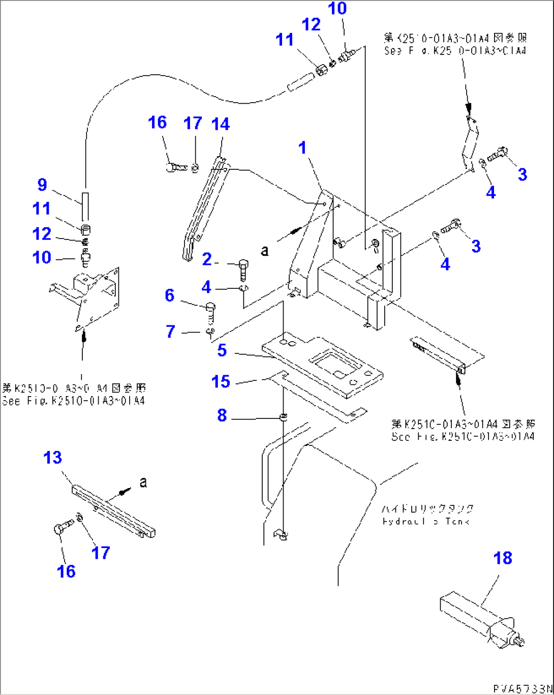 WORK EQUIPMENT CONTROL LEVER (2/2) (WITH STEEL CAB) (FOR JAPAN)(#3001-3660)