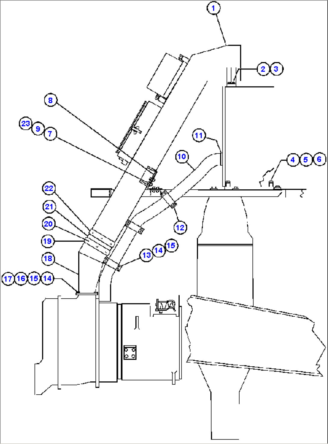 BLOWER INLET & COOLING AIR INSTL