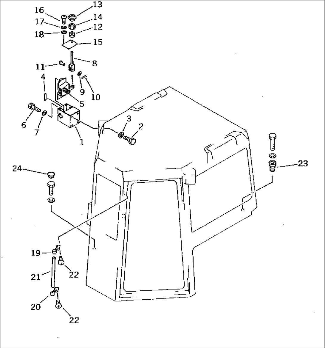 CAB (2/15)¤ DOOR OPEN AND LOCK (COLD WEATHER (B) SPEC.)(#10001-10470)