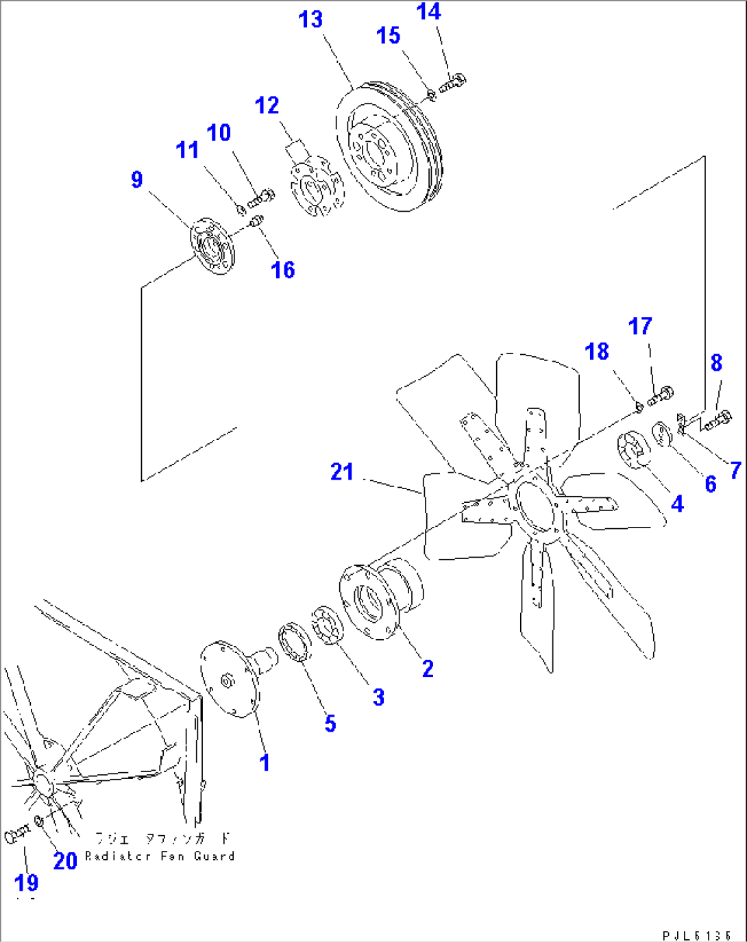 RADIATOR FAN PULLEY (HIGH SPEED FAN)