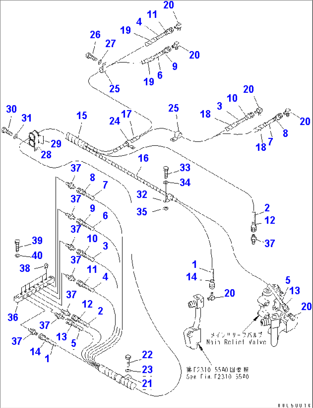 STEERING PIPING (1/2) (CLUTCH AND BRAKE)