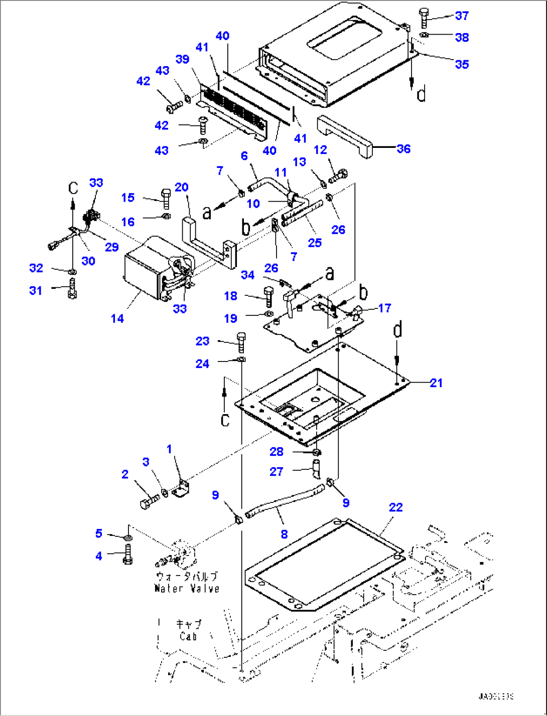 Cab, Heater Unit (#90001-)