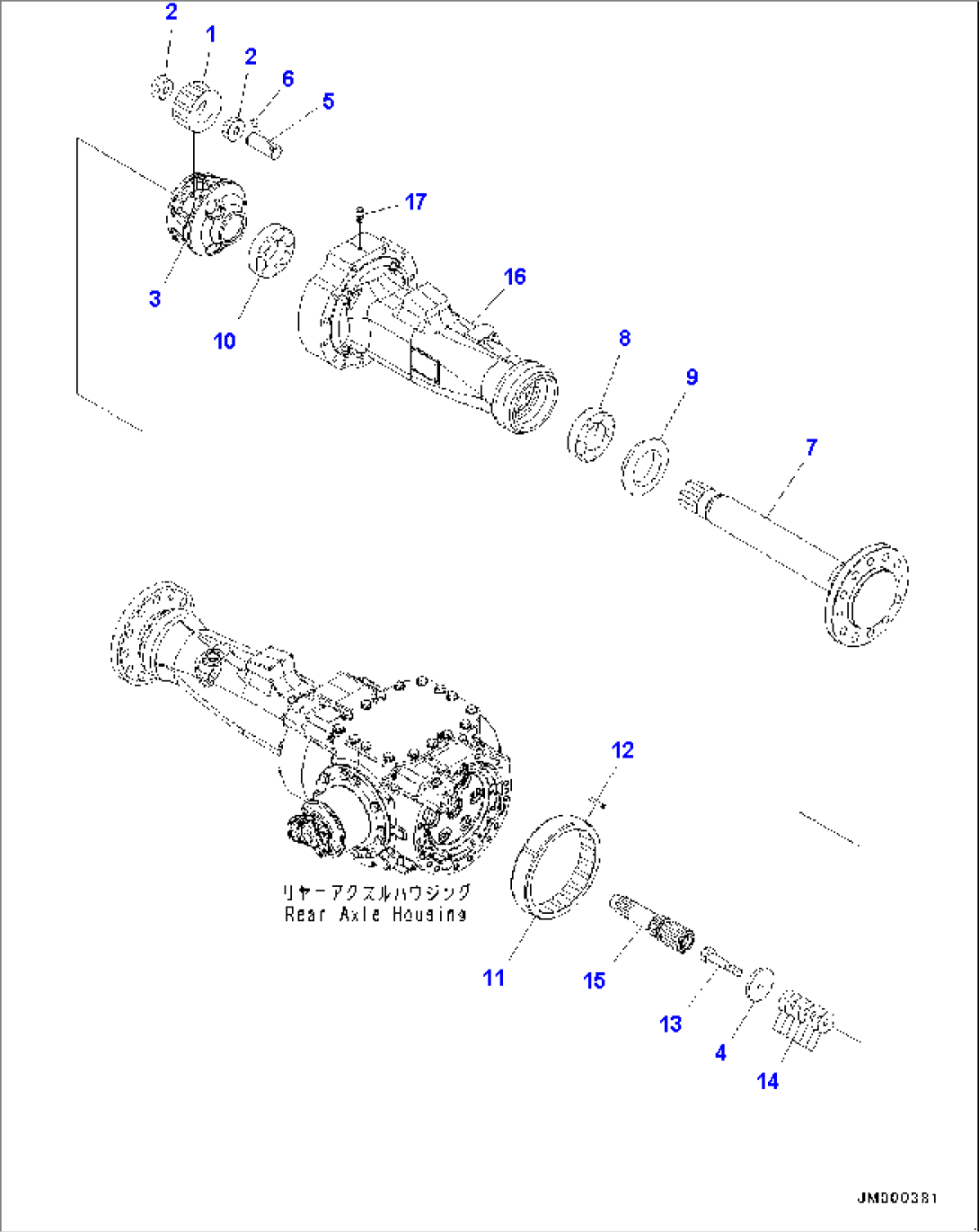 Rear Axle, Final Drive L.H. (#80001-)