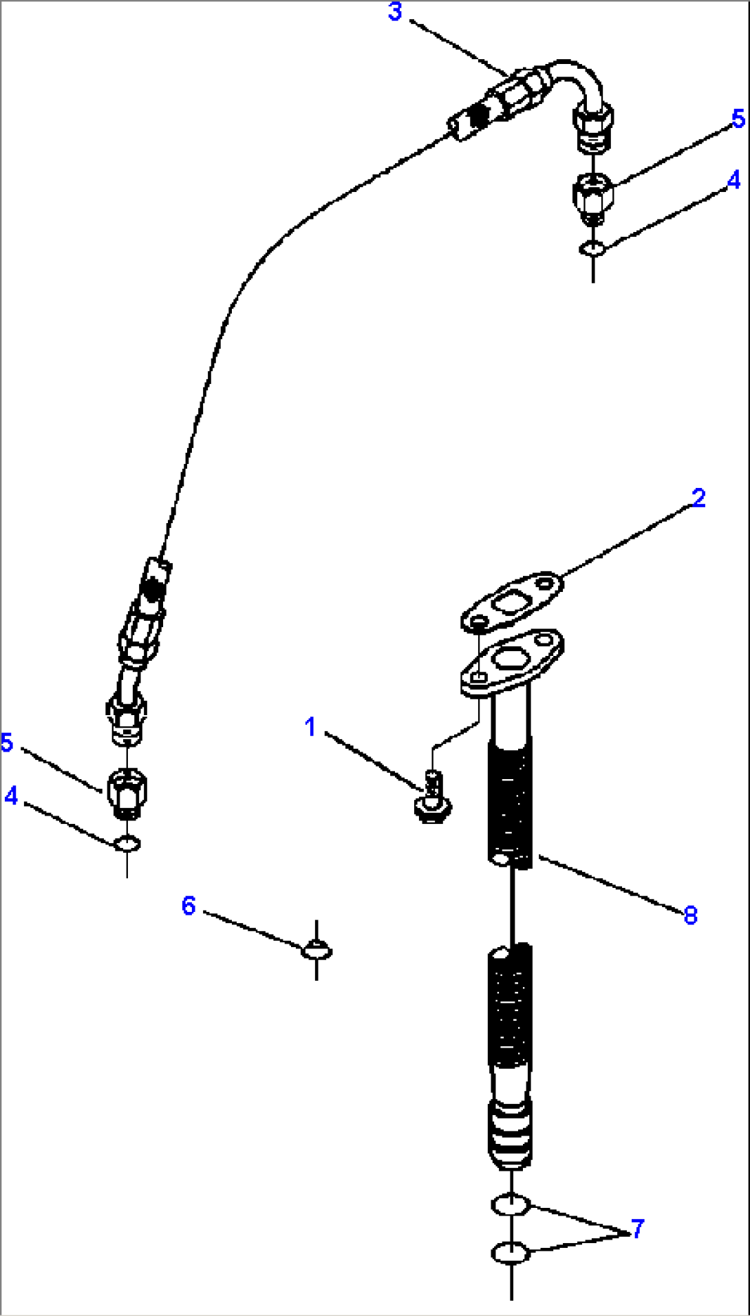 TURBOCHARGER PLUMBING WITHOUT ADAPTER ELBOW