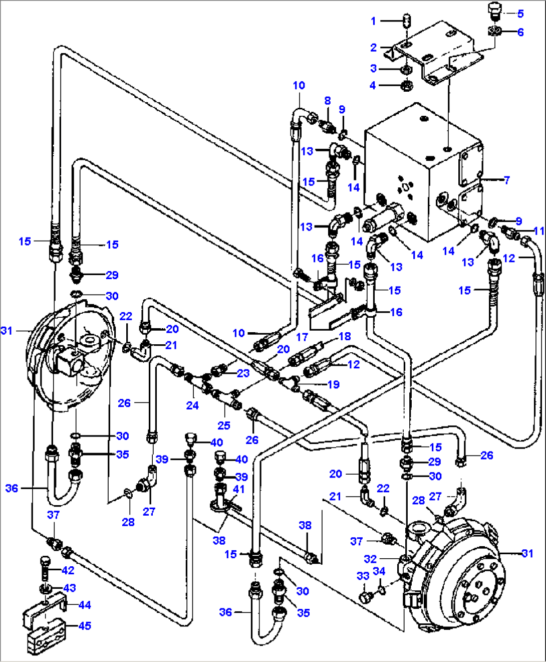 ALL WHEEL DRIVE HYDRAULICS HIC VALVE TO MOTORS