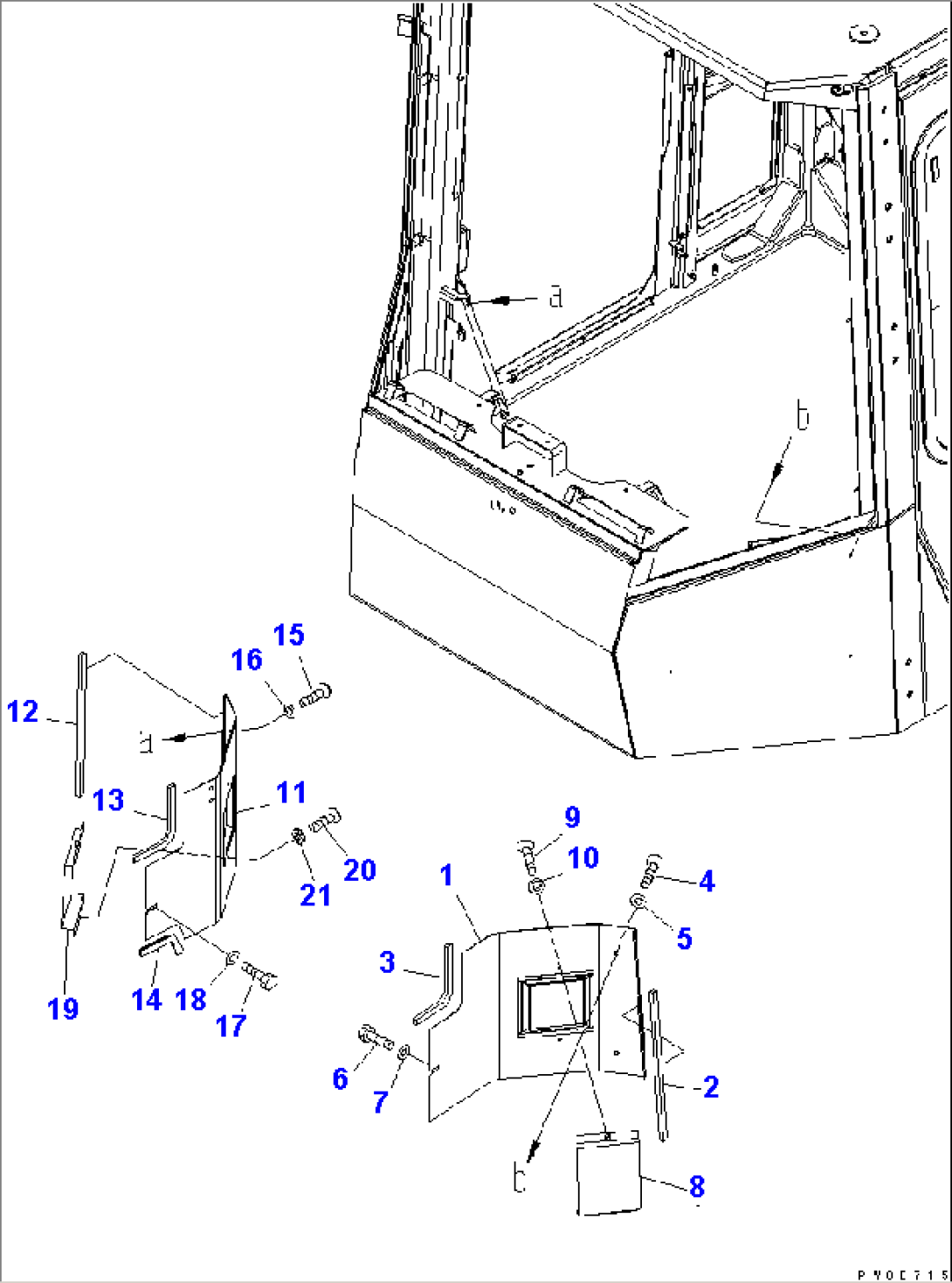 ROPS CAB (COVER) (WITHOUT AIR CONDITIONER)