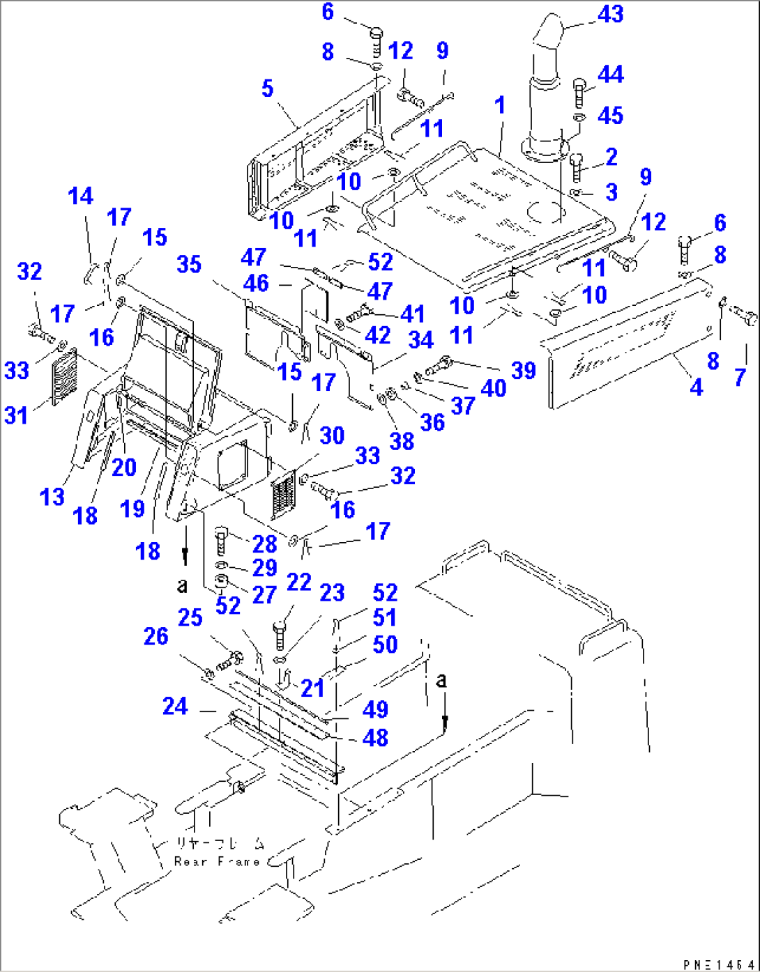 ENGINE HOOD (WITH AIR CONDITIONER)(#10077-)