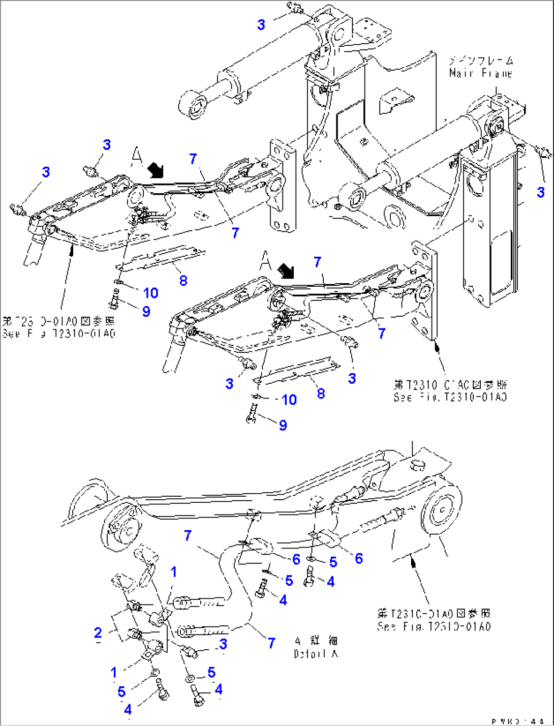 LIFTARM LUBRICATION (SEMI-U DOZER)