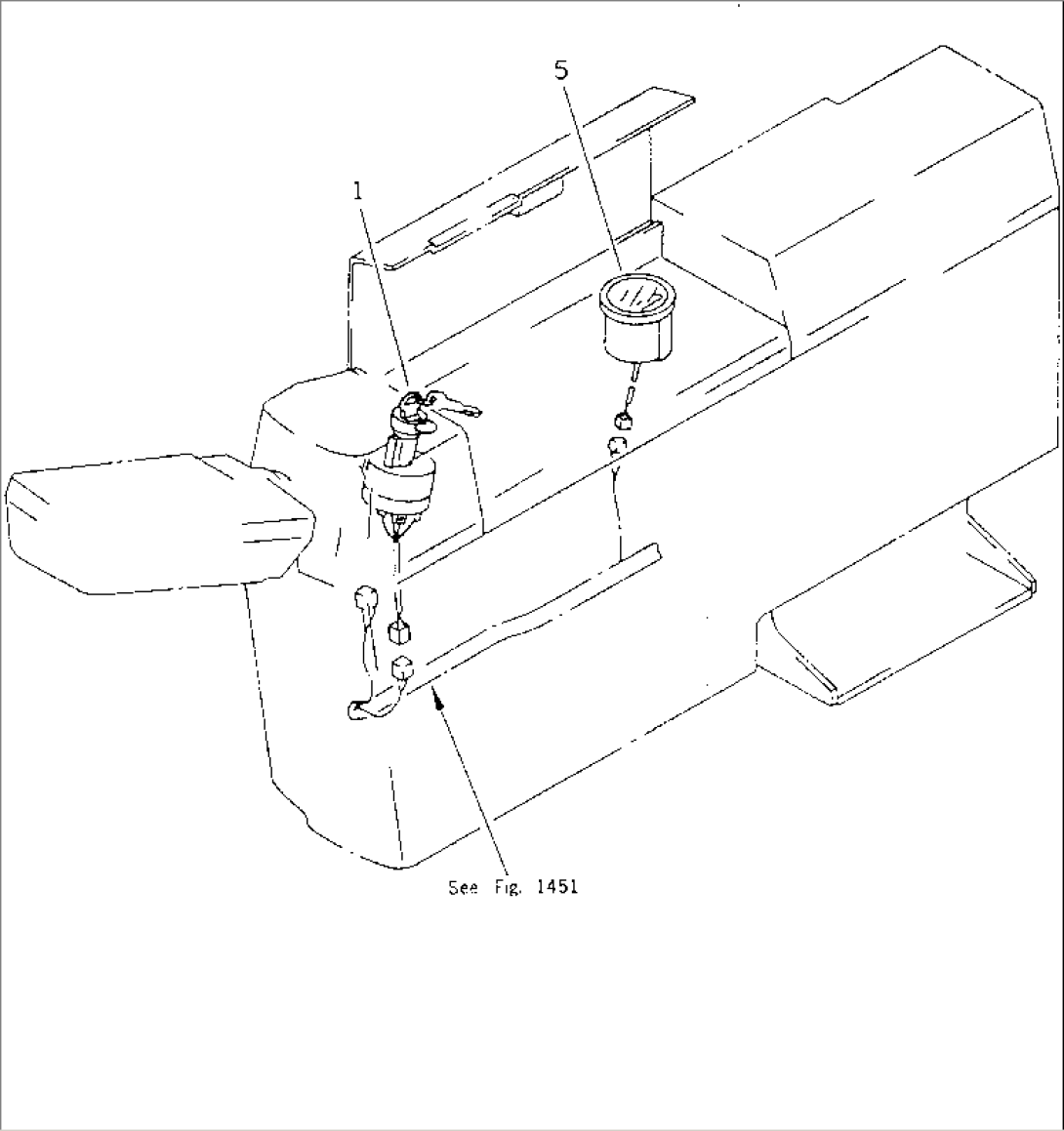 SWITCH AND METER (FOR LONG LEVER CONTROL)