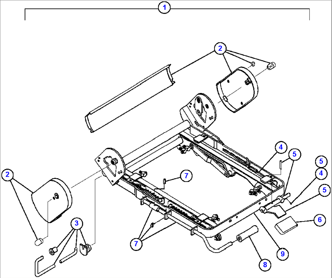 PASSENGER SEAT ASSEMBLY - 8 (PC2371)