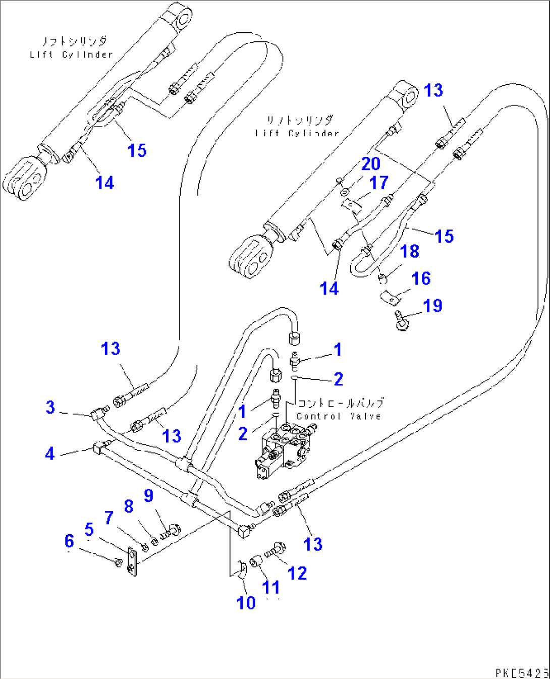 HYDRAULIC LINE (LIFT CYLINDER LINE)