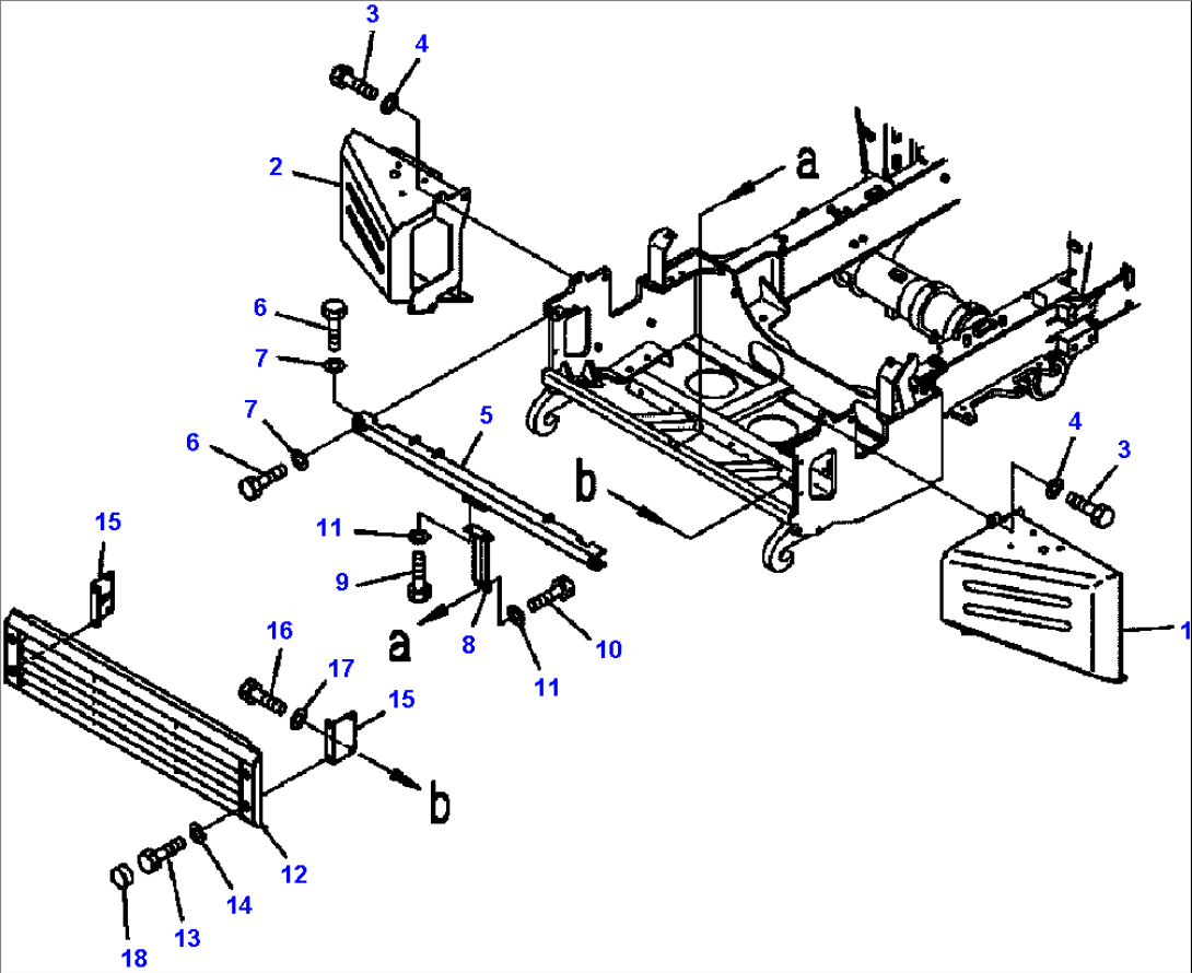 FIG. M3410-01A0 FRONT FRAME - BUMPER