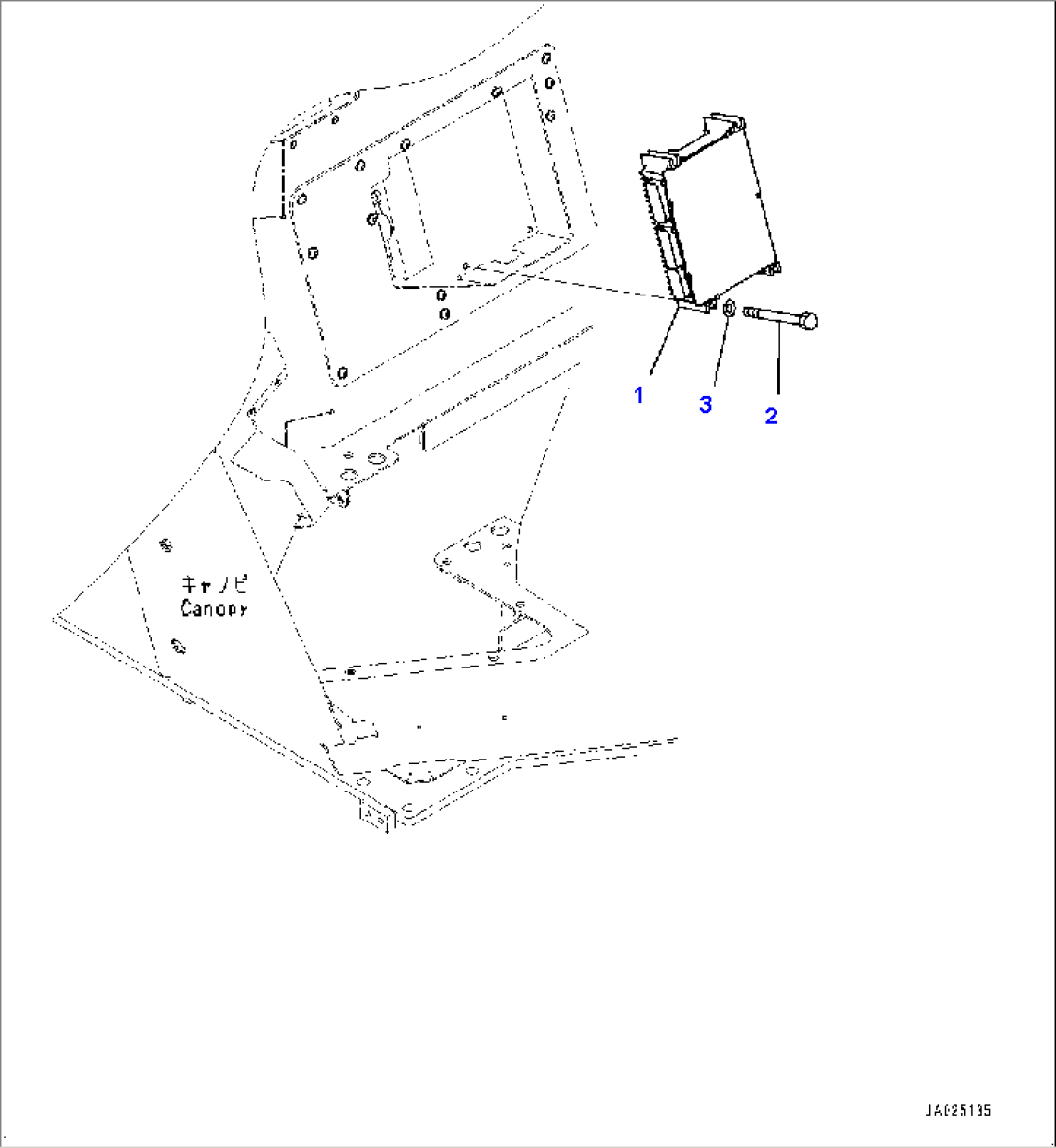 Canopy, Decelerator/Brake Pedal (#85001-)