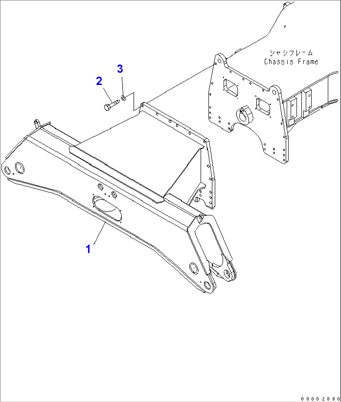 FRONT FRAME (FOR 2.75M WIDTH FRONT OUTRIGGER)