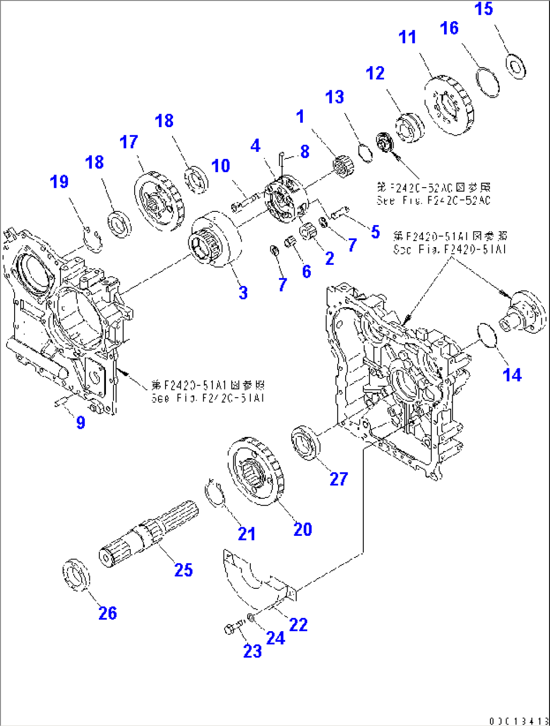 TRANSFER (3/4) (GEAR) (TACHOGRAPH)