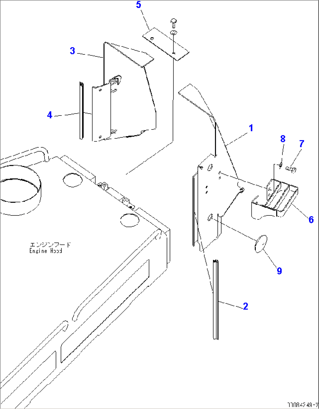 ENGINE HOOD (DASH COVER) (MINING B SPEC.)(#30001-)