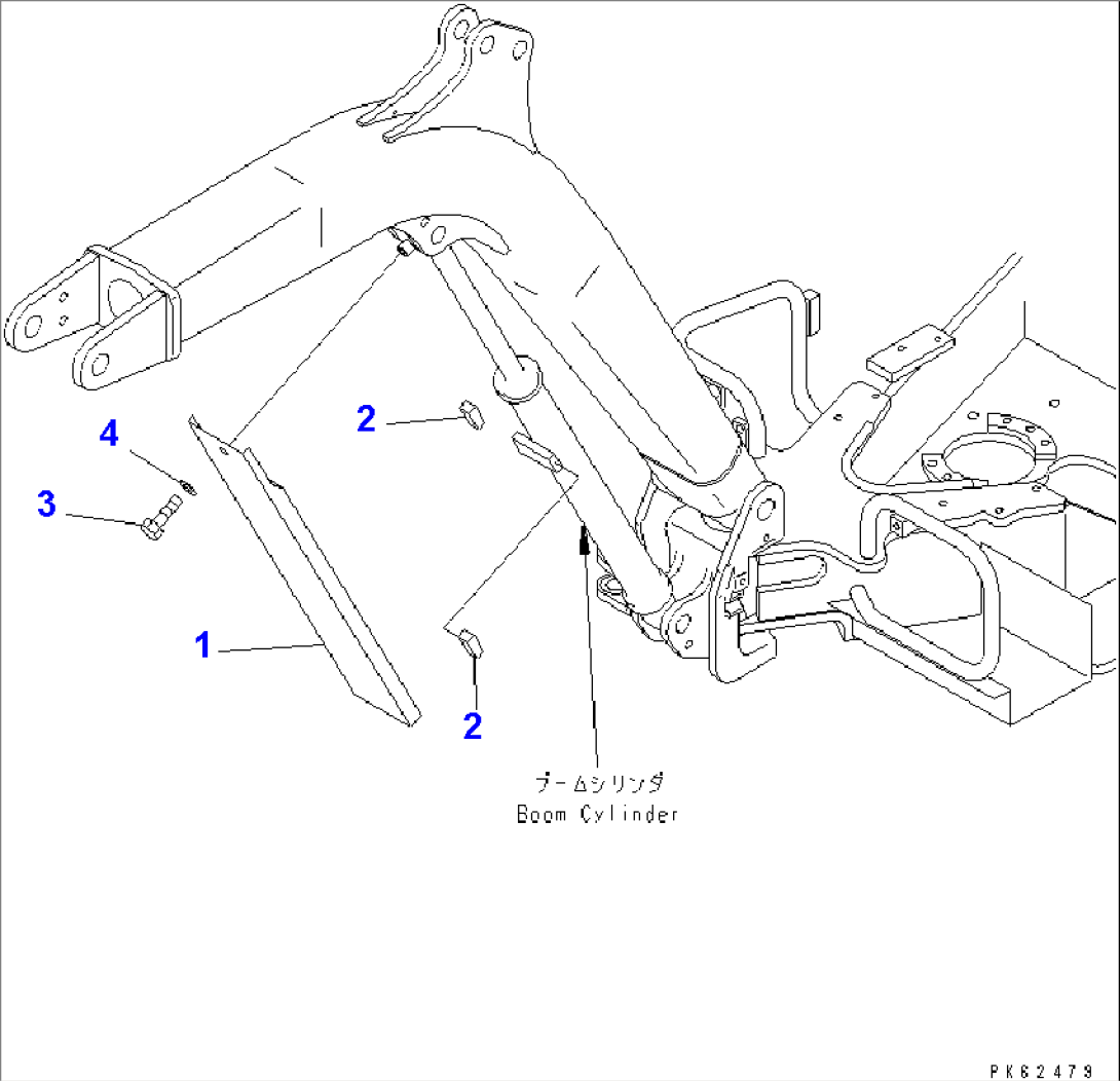 BOOM CYLINDER (BOOM CYLINDER AND COVER)