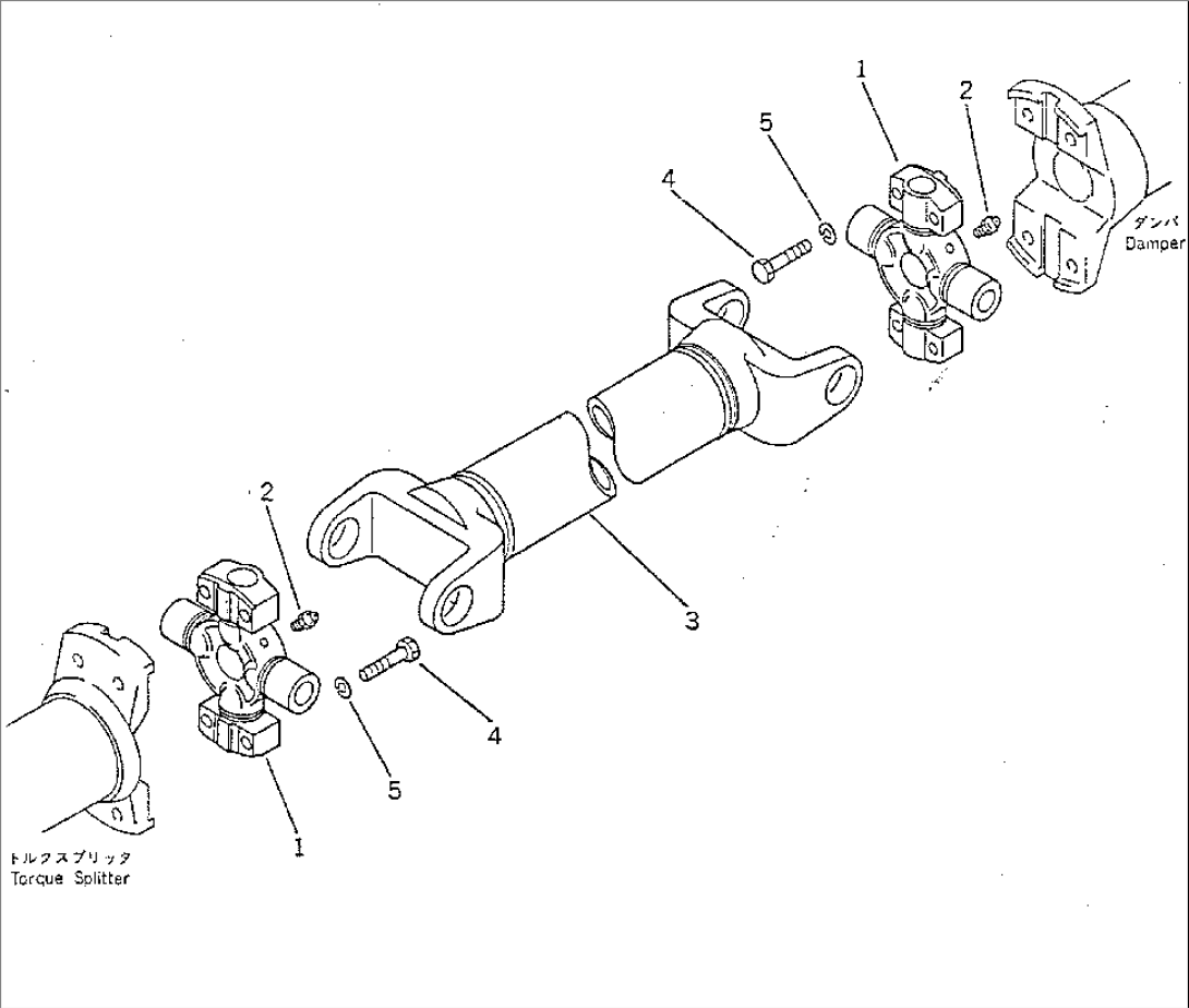 UNIVERSAL JOINT (DAMPER TO TORQUE SPLITTER)