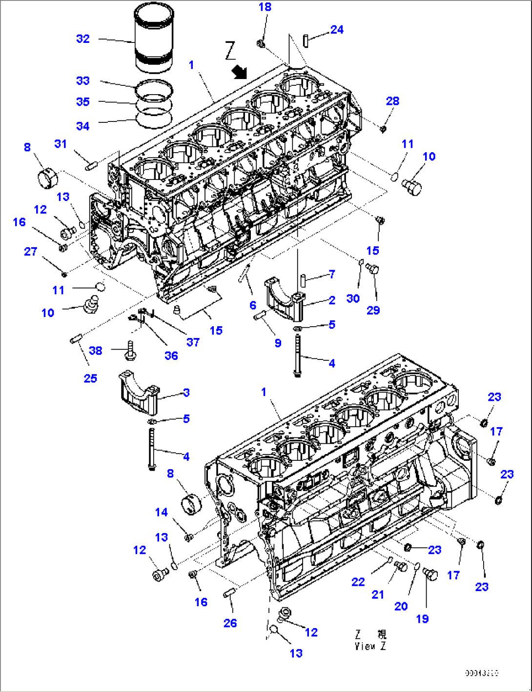 Cylinder Block (#610984-612502)