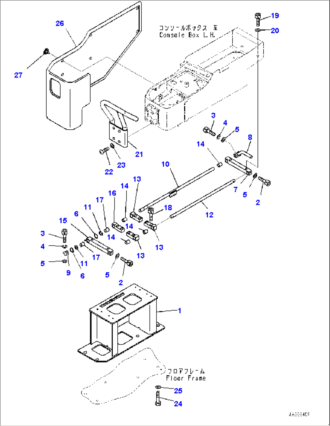 ROPS Cab, Console Slider (#1001-)